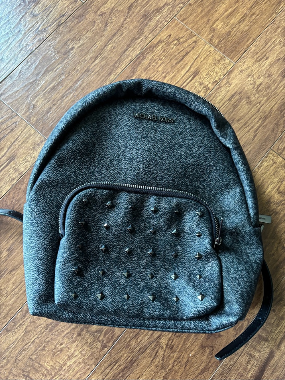 Michael Kors Black Quilted Interior Backpack Purse